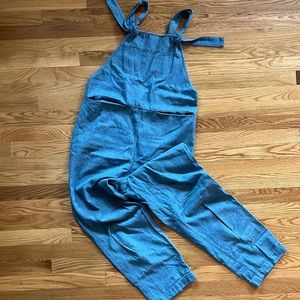Beaton Linen Denim Overalls